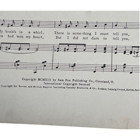 Youre The Girl That Ive Been Waiting For 1913 Sheet Music J Shannon Chas Johnson - Picture 4 of 7